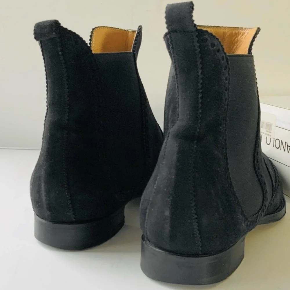 Hermès black suede Brighton boots - Picture 3 of 6